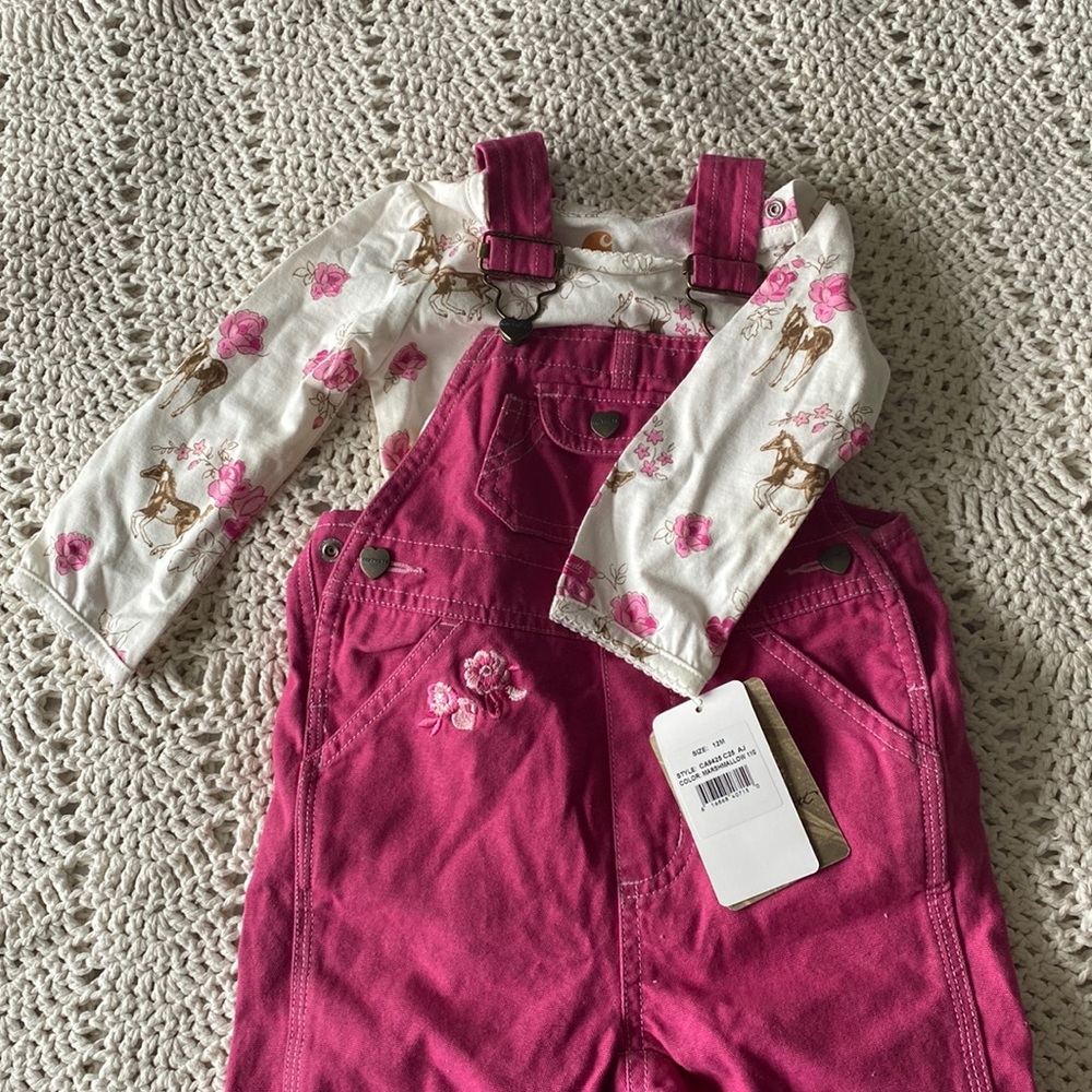 Girls Cargart Overalls 12mo